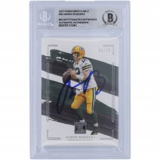 Aaron Rodgers Green Bay Packers Autographed 2021 Panini Impeccable #36 #31/75 Beckett Fanatics Witnessed Authenticated 10 Card