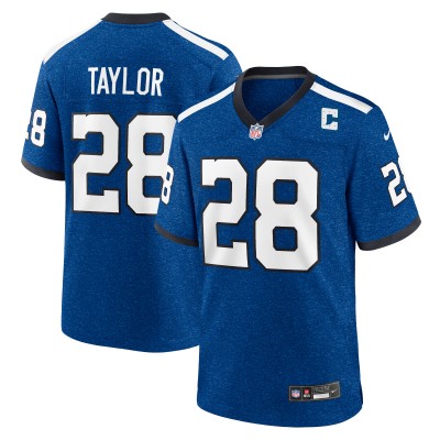 Игровая джерси Jonathan Taylor Indianapolis Colts Nike Indiana Nights Alternate Game - Royal