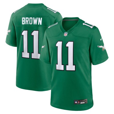 Игровая джерси A.J. Brown Philadelphia Eagles Nike Alternate Game Player - Kelly Green