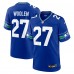 Игровая джерси Tariq Woolen Seattle Seahawks Nike Throwback Player Game - Royal