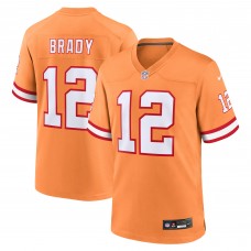 Игровая джерси Tom Brady Tampa Bay Buccaneers Nike Throwback Game - Orange