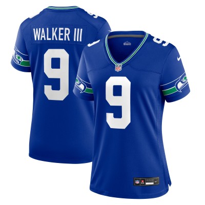 Женская Seattle Seahawks Kenneth Walker III Nike Royal Player Jersey