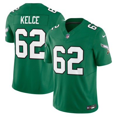 Игровая джерси Jason Kelce Philadelphia Eagles Nike Vapor F.U.S.E. Limited - Kelly Green