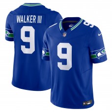 Джерси Kenneth Walker III Seattle Seahawks Nike Throwback Vapor F.U.S.E. Limited - Royal