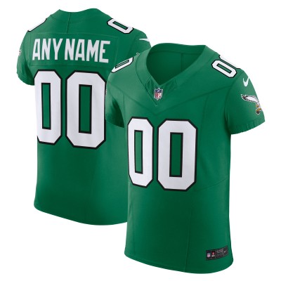 Именная игровая джерси Philadelphia Eagles Nike 2nd Alternate Vapor F.U.S.E. Elite Custom - Kelly Green
