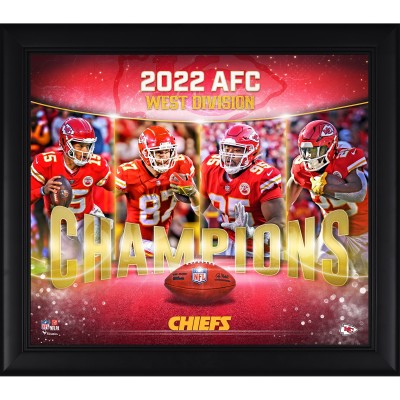 Kansas City Chiefs Authentic 2022 AFC West Division Champions 15 x 17 Collage