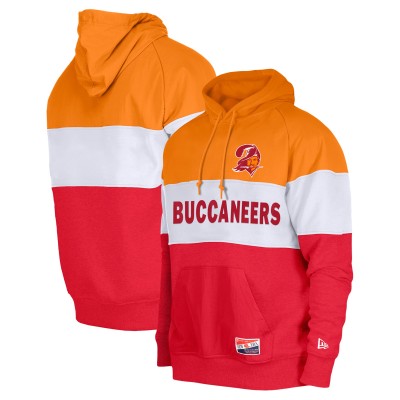 Толстовка Tampa Bay Buccaneers New Era Throwback Colorblocked - Orange/Red