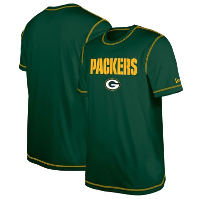 Футболка Green Bay Packers New Era Green Third Down Puff Print