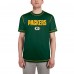 Футболка Green Bay Packers New Era Green Third Down Puff Print