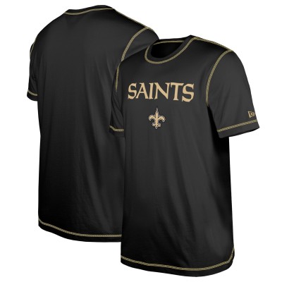 Футболка New Orleans Saints New Era Third Down Puff Print - Black