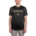 Футболка New Orleans Saints New Era Third Down Puff Print - Black