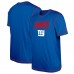 Футболка New York Giants New Era Third Down Puff Print - Royal