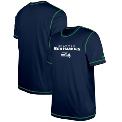 Футболка Seattle Seahawks New Era Third Down Puff Print - College Navy