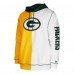 Толстовка Green Bay Packers New Era Gold/White Third Down Split Raglan