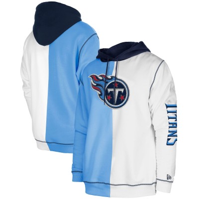 Толстовка Tennessee Titans New Era Third Down Split Raglan - Light Blue/White