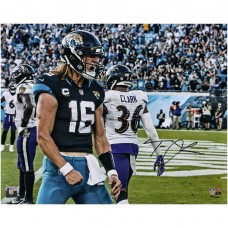 Trevor Lawrence Jacksonville Jaguars Autographed Fanatics Authentic 16 x 20 Scream Photograph
