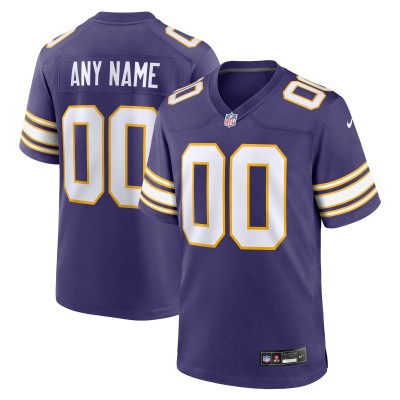 Именная игровая джерси Minnesota Vikings Nike Classic - Purple