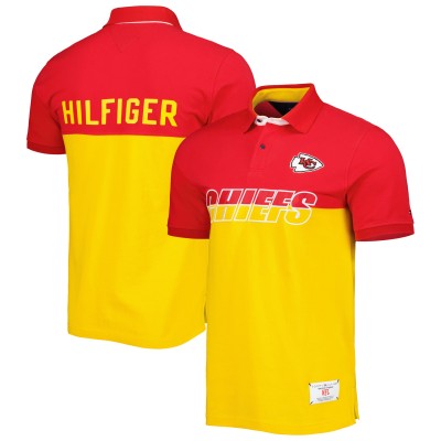 Поло Kansas City Chiefs Tommy Hilfiger Color Block - Yellow/Red