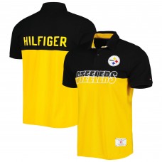 Pittsburgh Steelers Tommy Hilfiger Gold/Black Color Block Polo