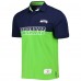 Поло Seattle Seahawks Tommy Hilfiger Color Block - Neon Green/College Navy