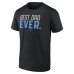 Футболка Carolina Panthers Black Best Dad Ever Team