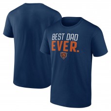 Футболка Chicago Bears Navy Best Dad Ever Team Футболка Chicago Bears Navy Best Dad Ever Team
