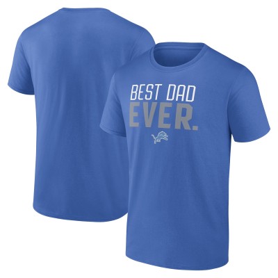 Футболка Detroit Lions Blue Best Dad Ever Team
