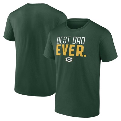 Футболка Green Bay Packers Green Best Dad Ever Team