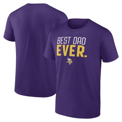 Футболка Minnesota Vikings Best Dad Ever Team - Purple