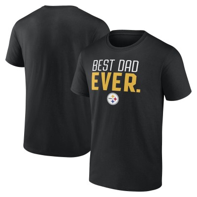 Футболка Pittsburgh Steelers Best Dad Ever Team - Black
