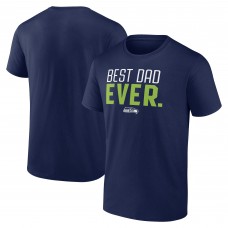 Футболка Seattle Seahawks Best Dad Ever Team - College Navy