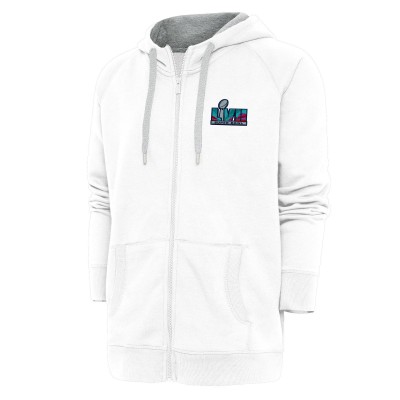 Толстовка на молнии Super Bowl LVII Antigua Victory - White