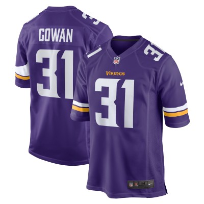 Игровая джерси Tay Gowan Minnesota Vikings Nike Home - Purple