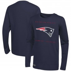 Футболка с длинным рукавом New England Patriots Side Drill - Navy