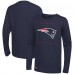 Футболка с длинным рукавом New England Patriots Side Drill - Navy
