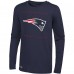 Футболка с длинным рукавом New England Patriots Side Drill - Navy