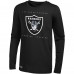 Футболка с длинным рукавом Las Vegas Raiders Side Drill - Black