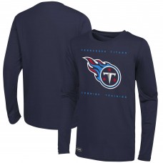 Футболка с длинным рукавом Tennessee Titans Side Drill - Navy