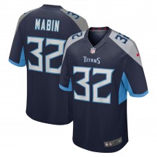 Игровая джерси Greg Mabin Tennessee Titans Nike Home - Navy