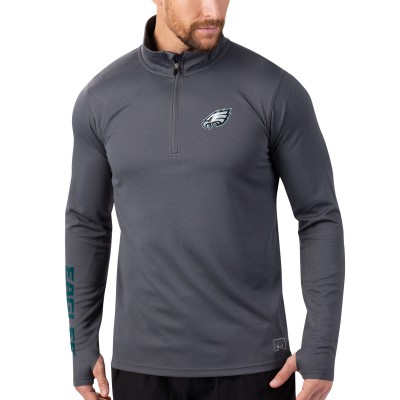 Кофта на короткой молнии Philadelphia Eagles MSX by Michael Strahan - Gray