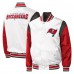 Куртка Tampa Bay Buccaneers Starter Throwback Warm Up Pitch Satin Full-Snap Varsity - White Куртка Tampa Bay Buccaneers Starter Throwback Warm Up Pitch Satin Full-Snap Varsity - White