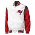 Куртка Tampa Bay Buccaneers Starter Throwback Warm Up Pitch Satin Full-Snap Varsity - White