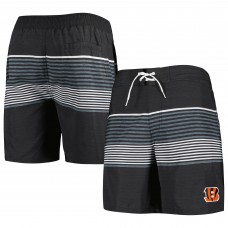 Cincinnati Bengals G-III Sports by Carl Banks Black Coastline Volley Swim Shorts
