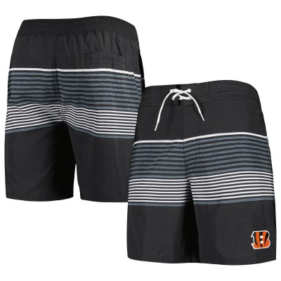 Cincinnati Bengals G-III Sports by Carl Banks Black Coastline Volley Swim Shorts