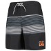 Cincinnati Bengals G-III Sports by Carl Banks Black Coastline Volley Swim Shorts