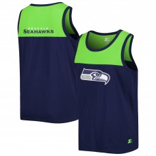 Майка Seattle Seahawks Starter Logo Touchdown Fashion - College Navy/Neon Green
