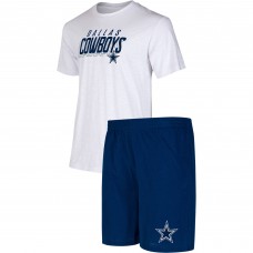 Пижама футболка + шорты Dallas Cowboys Concepts Sport Downfield - Navy/White