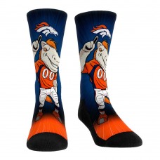 Denver Broncos Rock Em Socks Mascot Pump Up Crew Socks