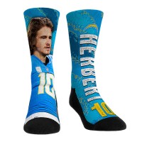 Носки Justin Herbert Los Angeles Chargers Rock Em Unisex Big Player Crew