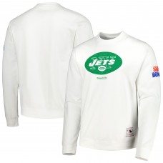 Свитшот New York Jets Mitchell & Ness VIP Rings Crew - White